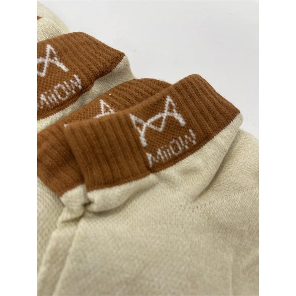 Women Cute Cotton Socks Fashion Cat MIIOW Ankle Socks Tan And Brown New Lot Of 5